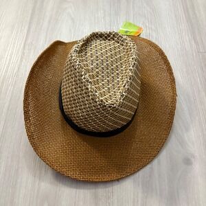 Cowboy Hat Straw Sombrero Western Sun Hat Adult Novelty Tan Beige